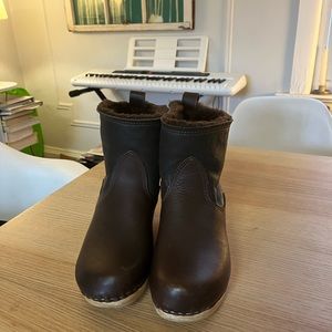 No. 6 Shearling Clog Boots size 41